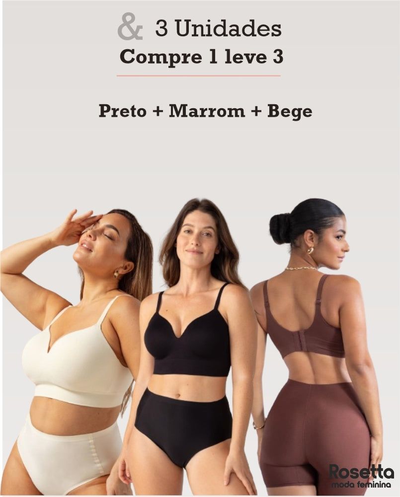 SUTIÃ MODELADOR LIBELLE COMPRE 1 LEVE 3