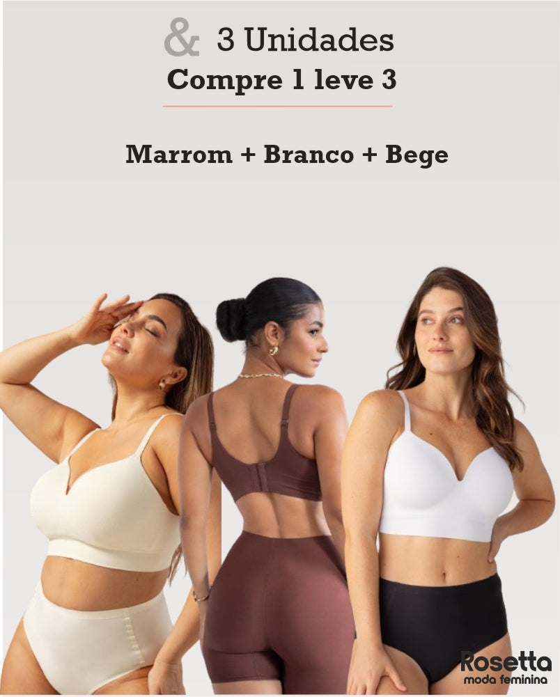 SUTIÃ MODELADOR LIBELLE COMPRE 1 LEVE 3