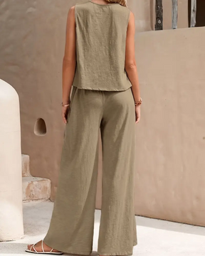 Conjunto Casual Pantalona e Regata Luana