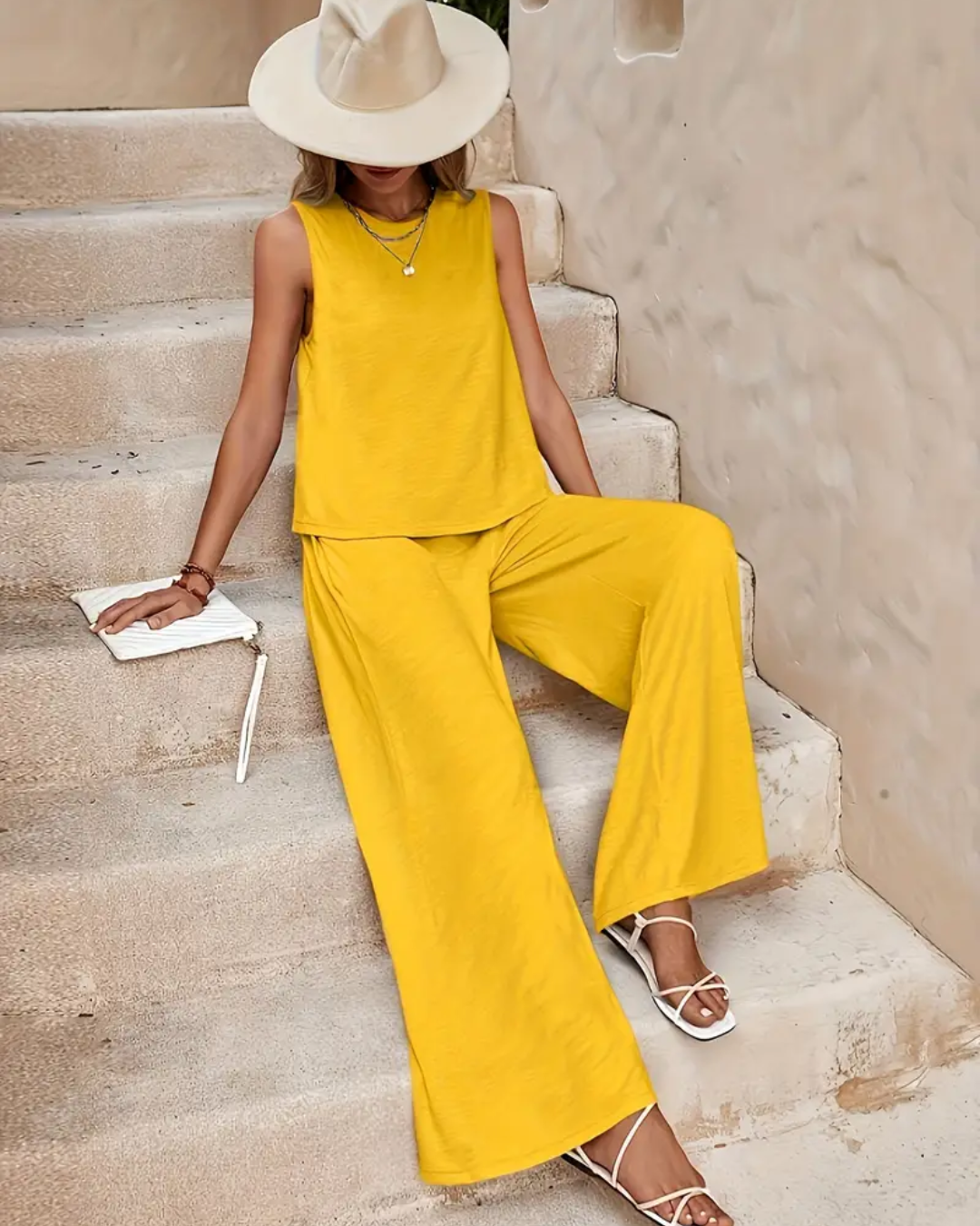 Conjunto Casual Pantalona e Regata Luana