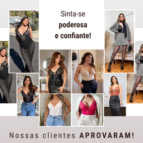 Body Modelador de Renda - Luxo Slim | + Brinde Calcinha Modeladora