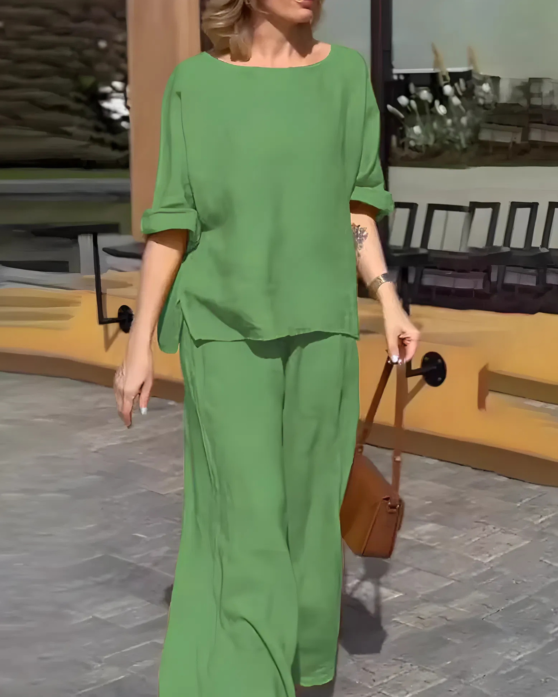 Conjunto Martina | 2 Peças - Linho Premium (Estilo Europeu)