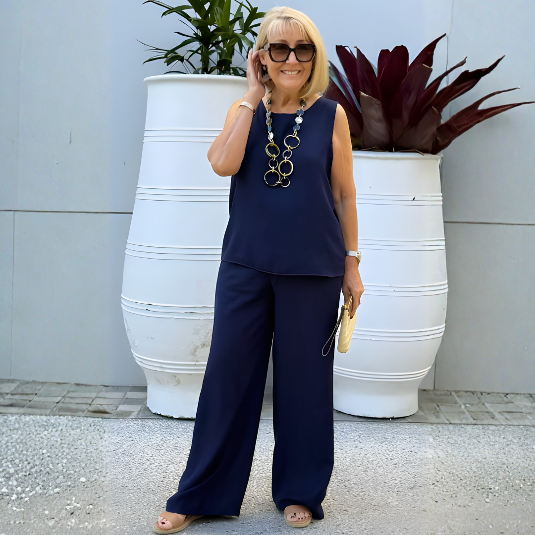 Conjunto Casual Pantalona e Regata Luana