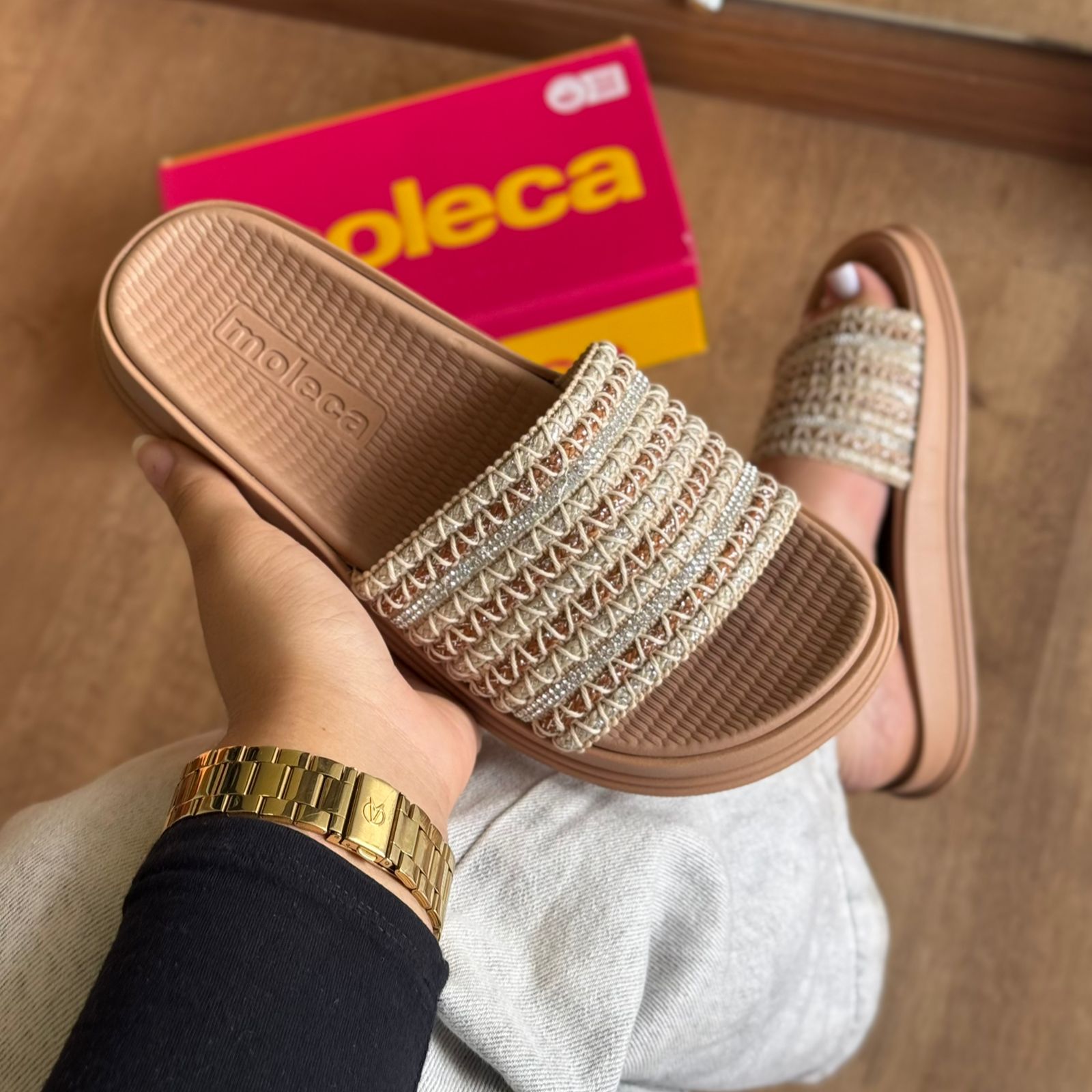 Papete Moleca Casual Crochê 5556.109