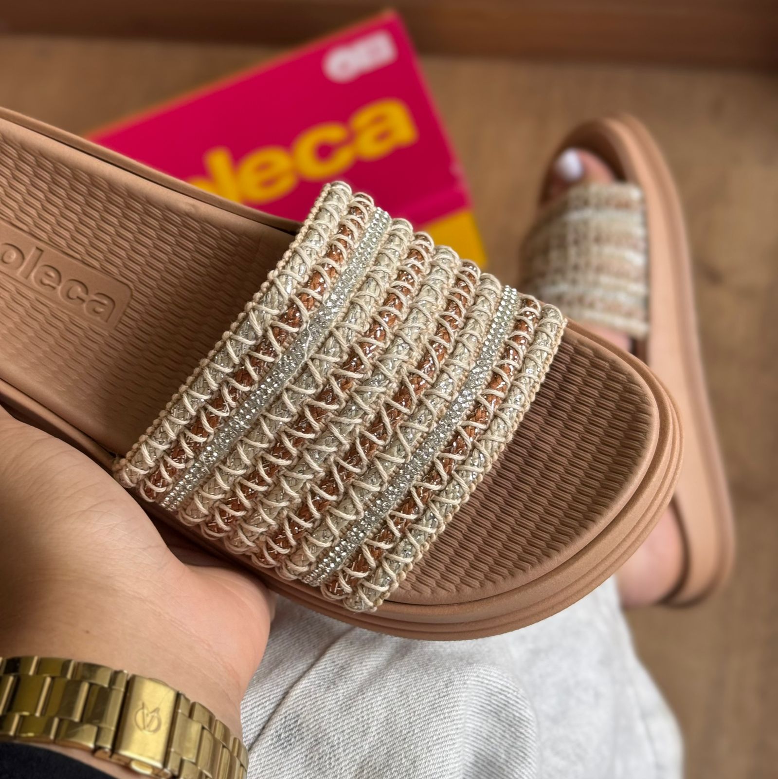 Papete Moleca Casual Crochê 5556.109