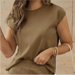 Conjunto Labela® 2 peças de blusa de manga curta e calça larga