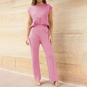 Conjunto Labela® 2 peças de blusa de manga curta e calça larga