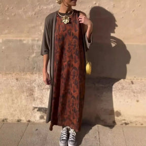 Conjunto Dominique - Nova tendência Lisavi: vestido + cardigan (must-have das style mavens americanas)