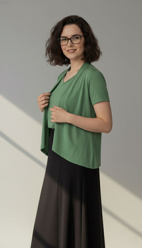 Duplinha Boa: Colete + Básica - Malha Viscolycra