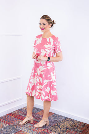 Vestido Sara - Malha Confort Deluxe Midi com Mangas e Bolsos