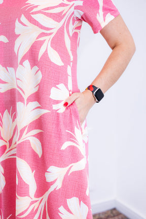 Vestido Sara - Malha Confort Deluxe Midi com Mangas e Bolsos