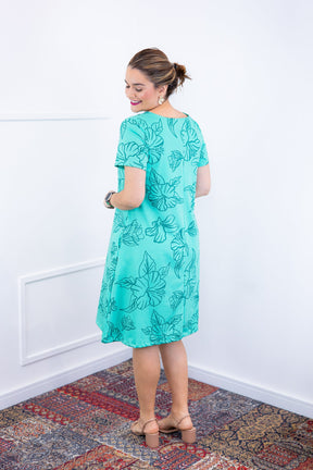 Vestido Sara - Malha Confort Deluxe Midi com Mangas e Bolsos