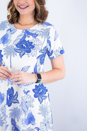 Vestido Sara - Malha Confort Deluxe Midi com Mangas e Bolsos