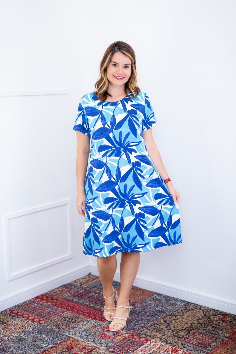 Vestido Sara - Malha Confort Deluxe Midi com Mangas e Bolsos