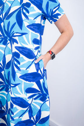 Vestido Sara - Malha Confort Deluxe Midi com Mangas e Bolsos