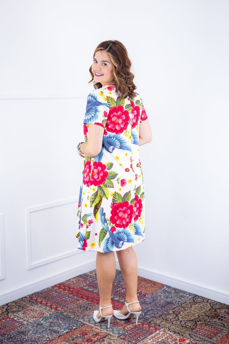 Vestido Sara - Malha Confort Deluxe Midi com Mangas e Bolsos