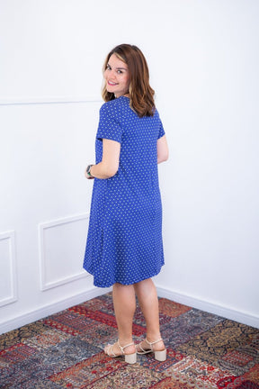 Vestido Sara - Malha Confort Deluxe Midi com Mangas e Bolsos