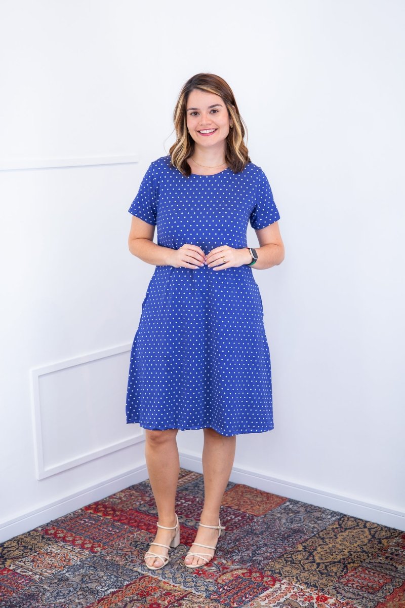 Vestido Sara - Malha Confort Deluxe Midi com Mangas e Bolsos