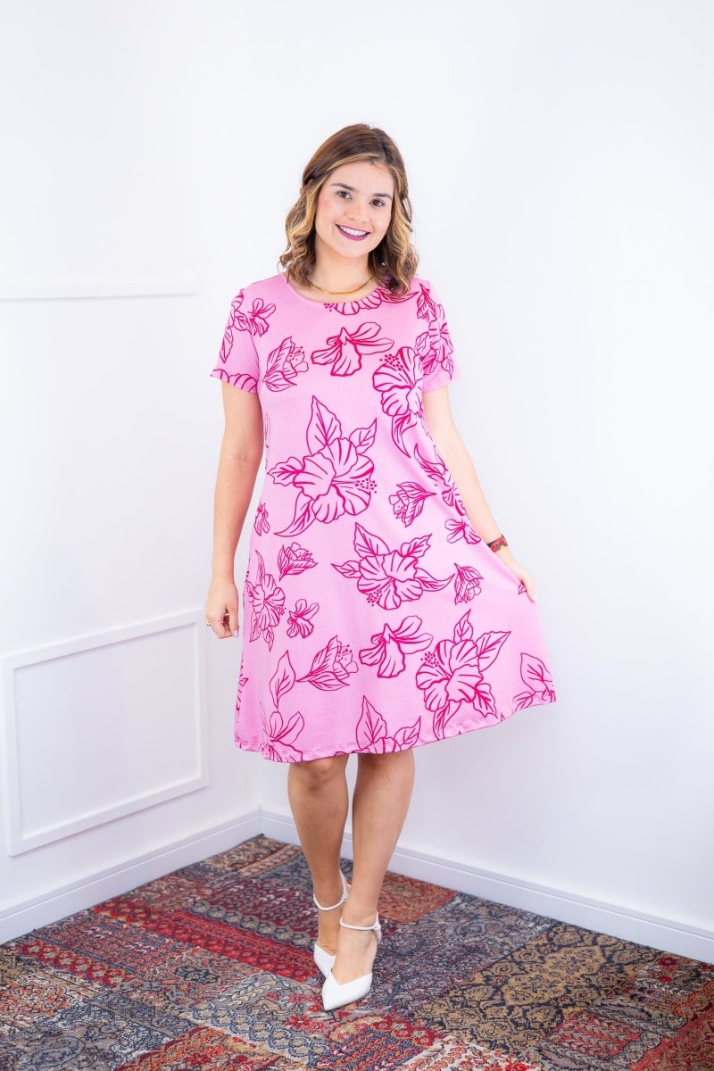 Vestido Sara - Malha Confort Deluxe Midi com Mangas e Bolsos