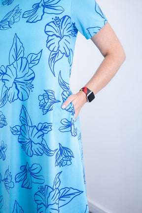 Vestido Sara - Malha Confort Deluxe Midi com Mangas e Bolsos