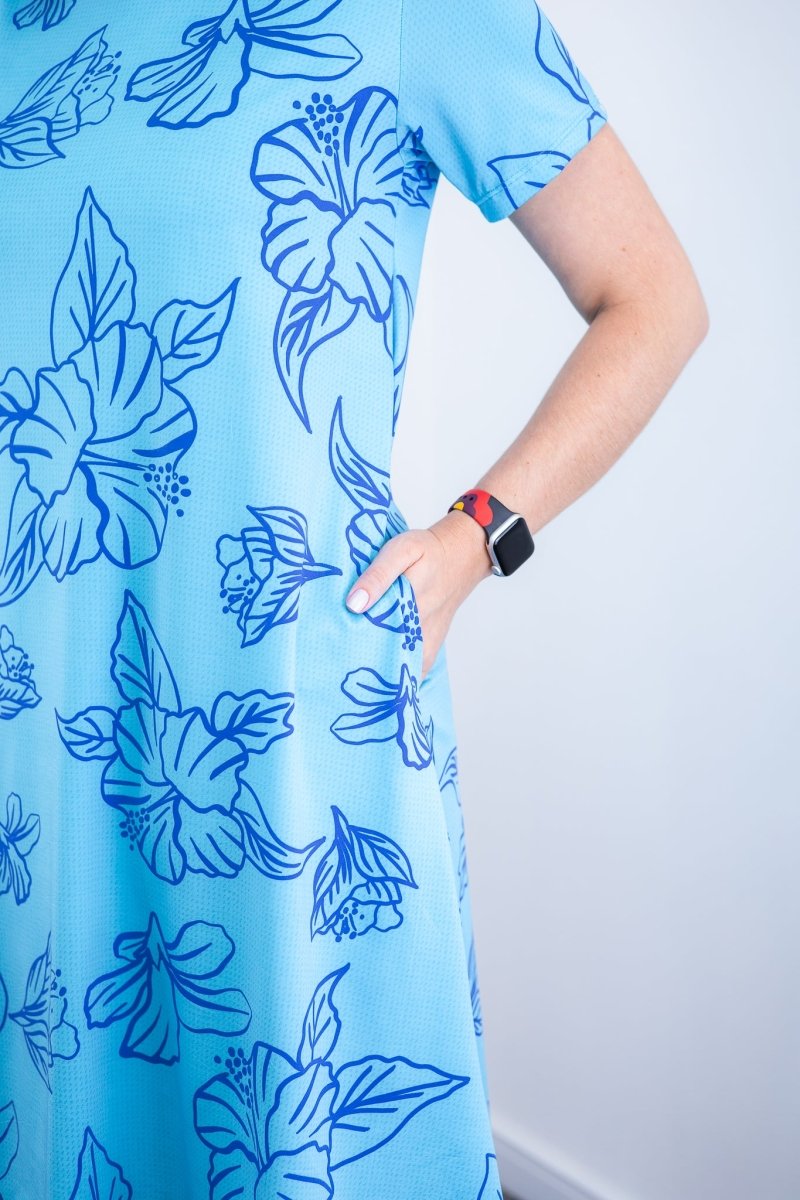 Vestido Sara - Malha Confort Deluxe Midi com Mangas e Bolsos