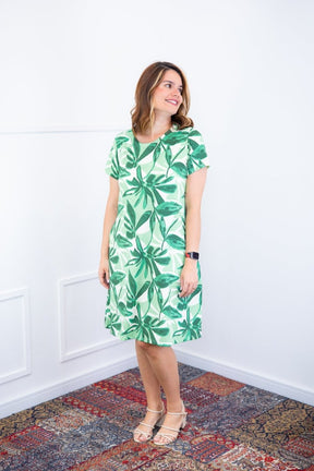 Vestido Sara - Malha Confort Deluxe Midi com Mangas e Bolsos