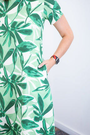 Vestido Sara - Malha Confort Deluxe Midi com Mangas e Bolsos