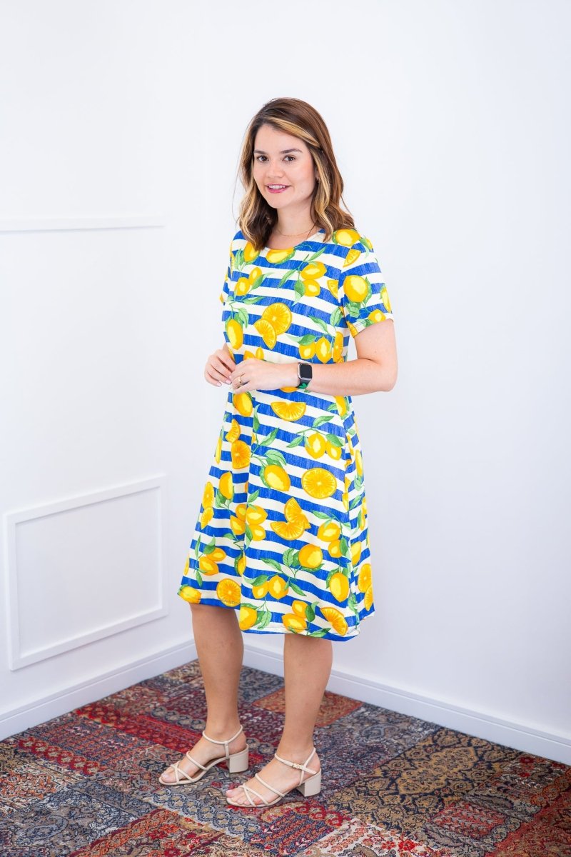 Vestido Sara - Malha Confort Deluxe Midi com Mangas e Bolsos