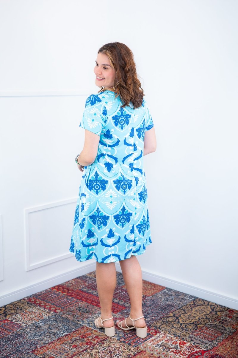 Vestido Sara - Malha Confort Deluxe Midi com Mangas e Bolsos