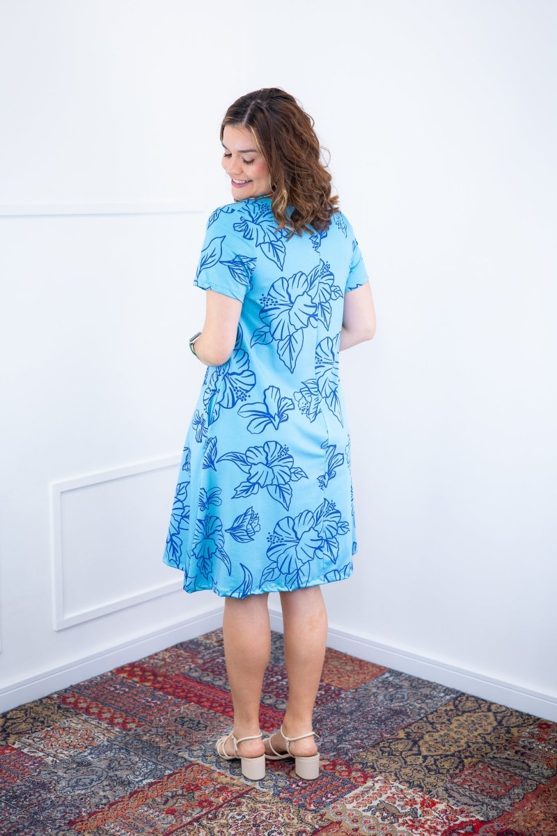 Vestido Sara - Malha Confort Deluxe Midi com Mangas e Bolsos