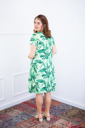 Vestido Sara - Malha Confort Deluxe Midi com Mangas e Bolsos