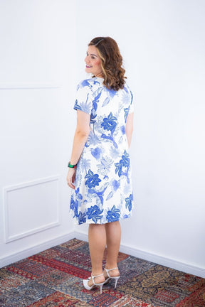 Vestido Sara - Malha Confort Deluxe Midi com Mangas e Bolsos