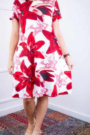 Vestido Sara - Malha Confort Deluxe Midi com Mangas e Bolsos