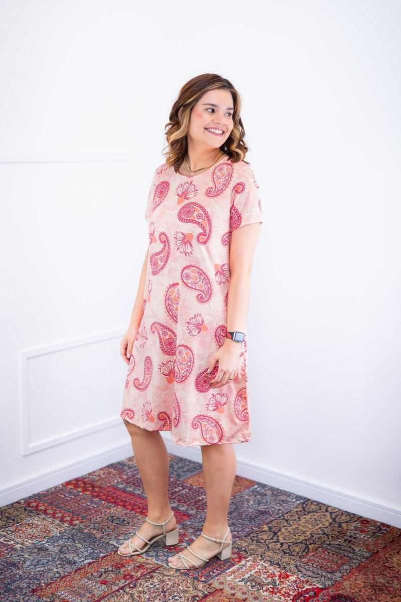 Vestido Sara - Malha Confort Deluxe Midi com Mangas e Bolsos