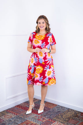 Vestido Sara - Malha Confort Deluxe Midi com Mangas e Bolsos