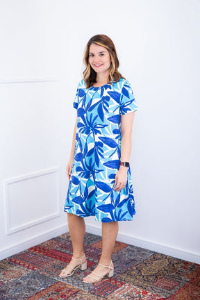 Vestido Sara - Malha Confort Deluxe Midi com Mangas e Bolsos