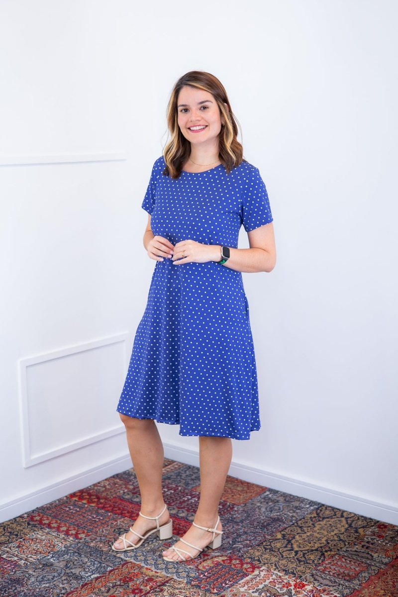 Vestido Sara - Malha Confort Deluxe Midi com Mangas e Bolsos