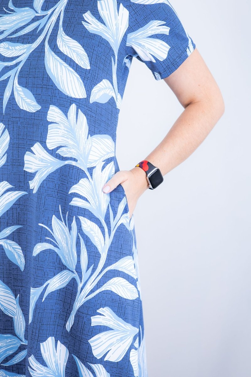 Vestido Sara - Malha Confort Deluxe Midi com Mangas e Bolsos