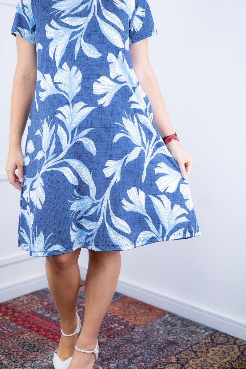 Vestido Sara - Malha Confort Deluxe Midi com Mangas e Bolsos