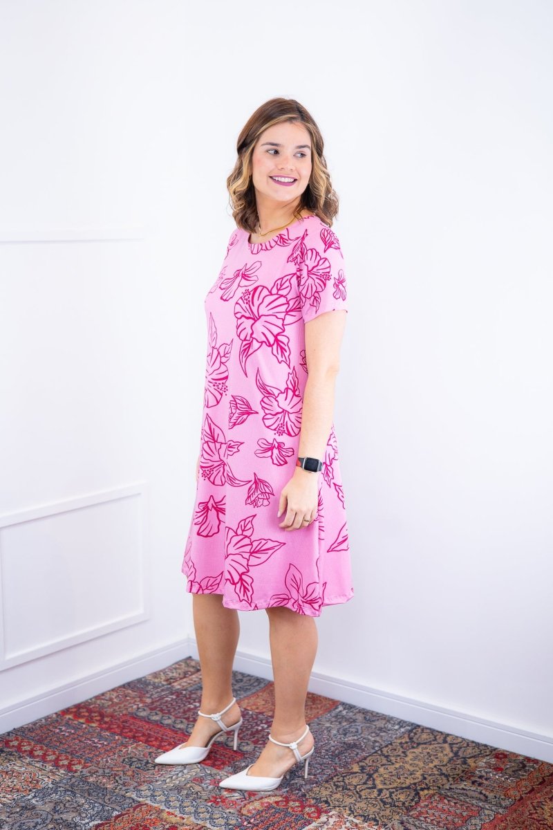 Vestido Sara - Malha Confort Deluxe Midi com Mangas e Bolsos