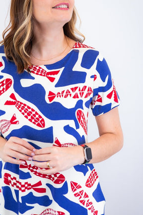 Vestido Sara - Malha Confort Deluxe Midi com Mangas e Bolsos