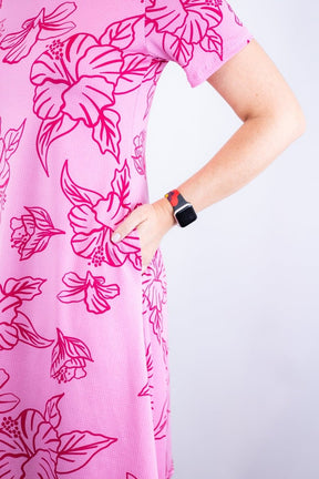 Vestido Sara - Malha Confort Deluxe Midi com Mangas e Bolsos