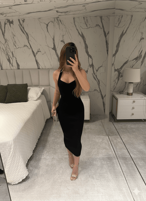 Vestido Tricot Decote Boneca